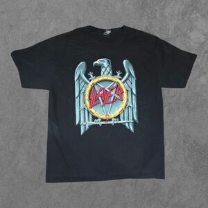 Vintage Y2K Slayer Metal Band Logo Shirt Large